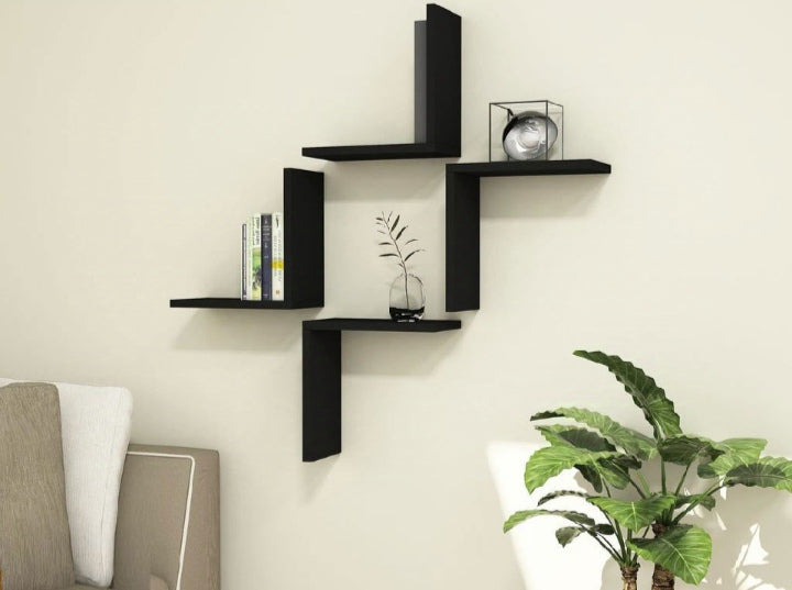 L Shaped Liven Walls (Set Of 4), Wall Decoration Shelves