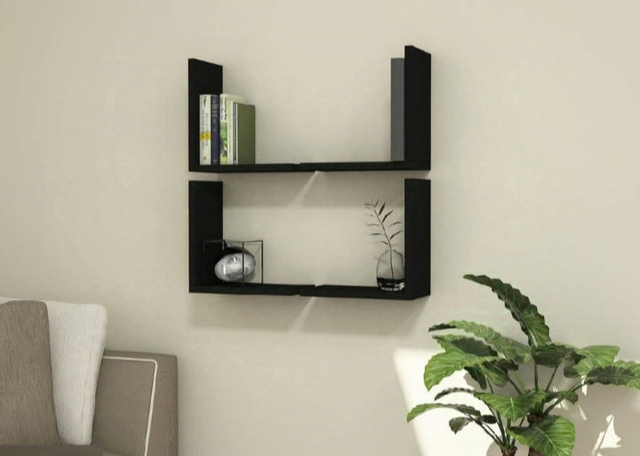 L Shaped Liven Walls (Set Of 4), Wall Decoration Shelves